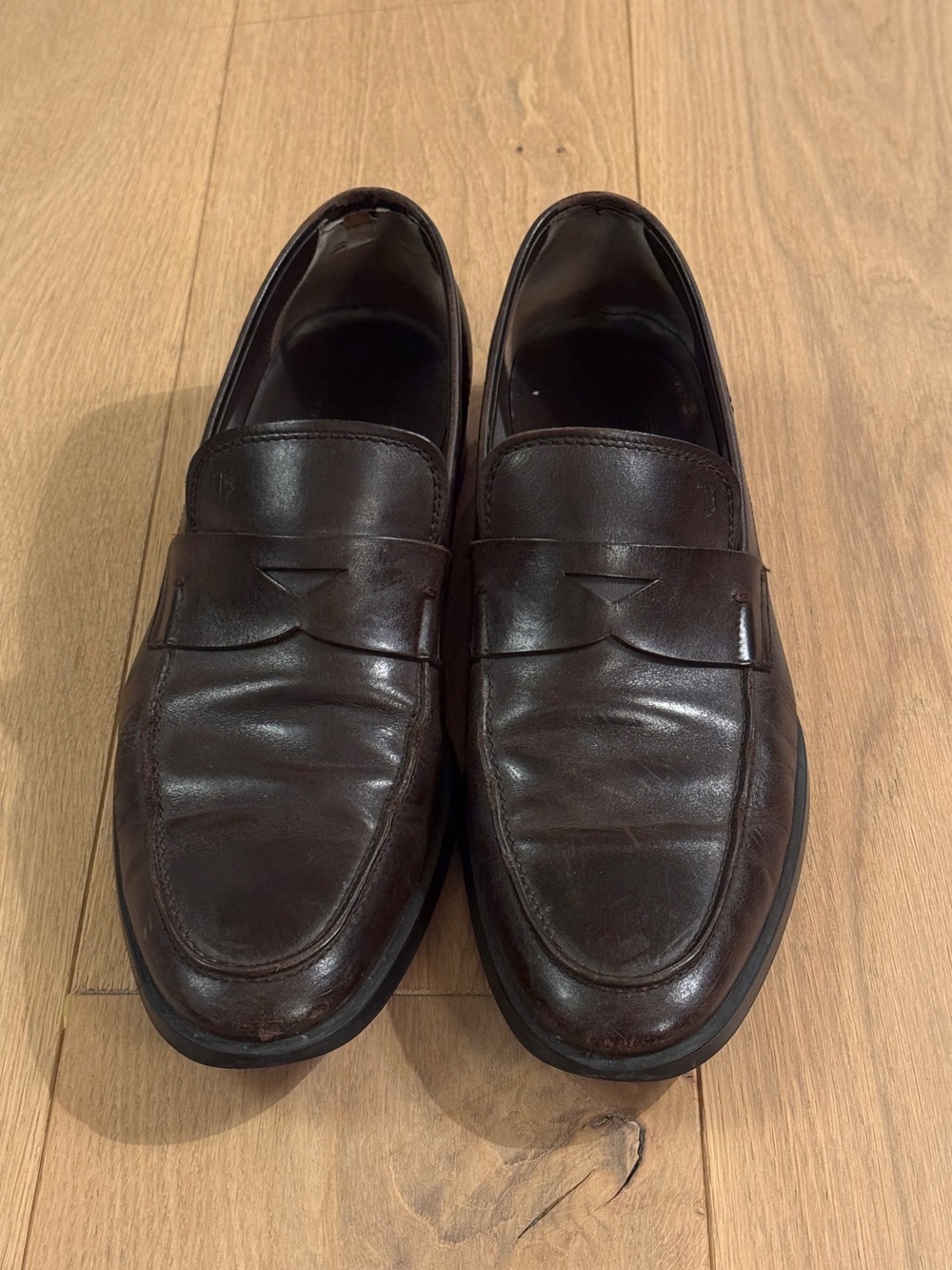 Men's Tod’s Penny Loafers in Dark Brown